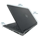 dell precision 7710 intel xeon e 1505m @2.8 ghz 4cores fhd nvidia quadro m3000m 4gb graphics card 17.3" laptop